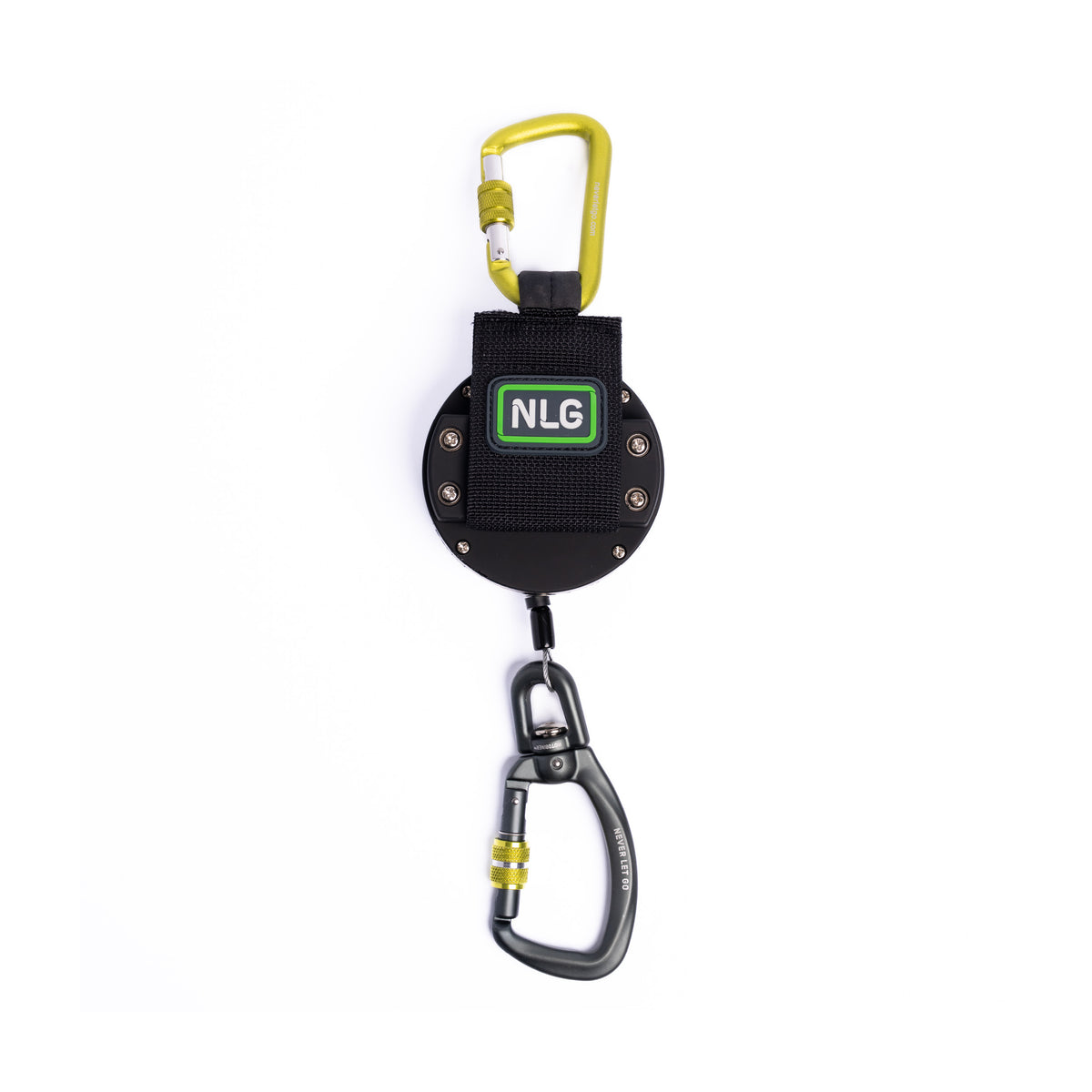 Heavy Duty Retractable Lanyard, Double Carabiner